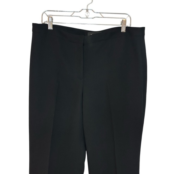 Talbots pants black crepe polyester flat front size 12 - Picture 1 of 10